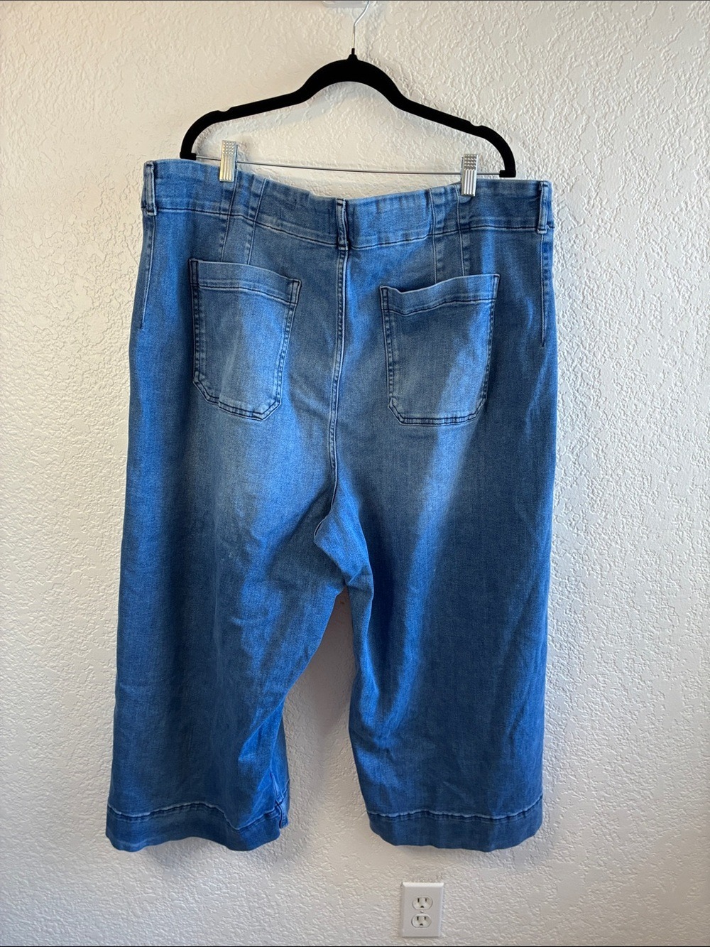 Maeve Anthropologie Colette Cropped Wide Leg High Rise Jeans 26W - Picture 7 of 11